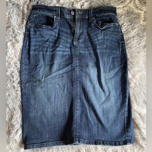 GAP Denim Knee-Length Pencil Skirt